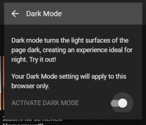 YouTube's Secret Dark Mode